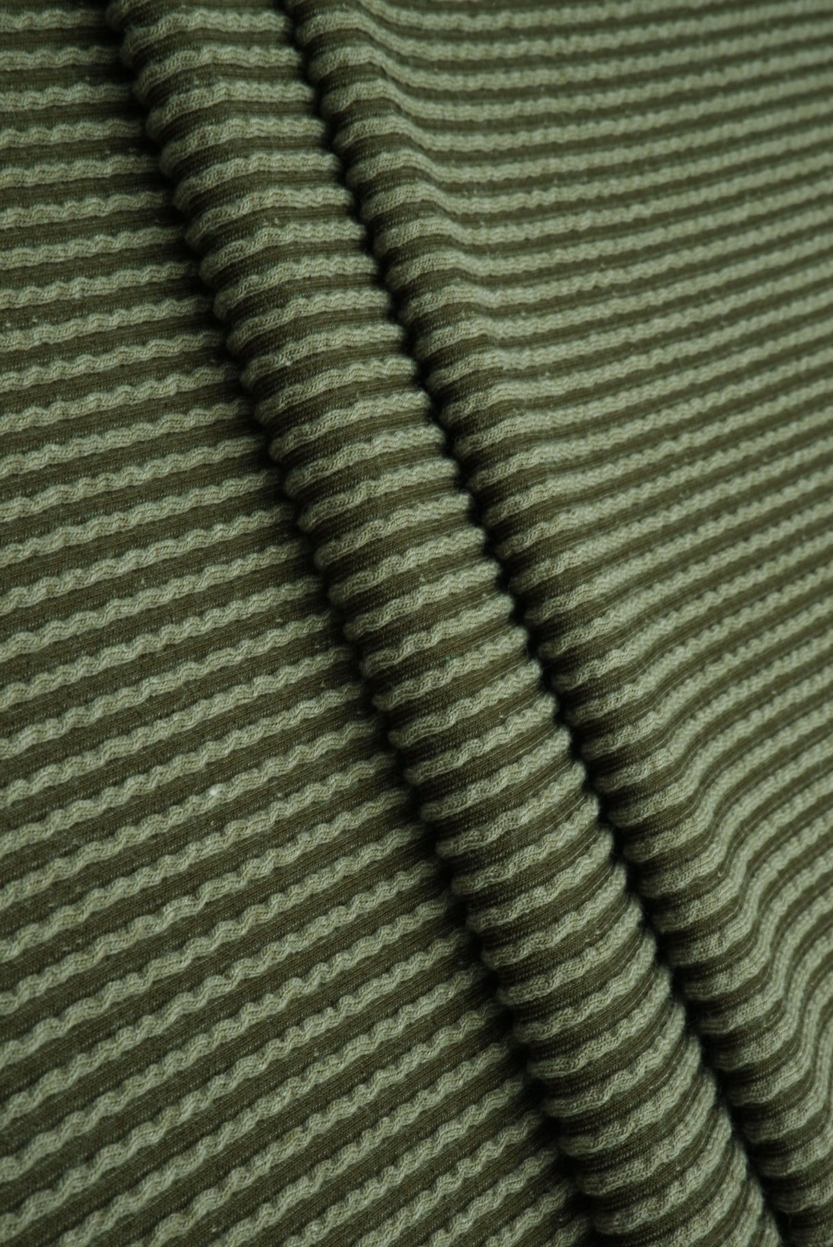 Jacquard Double Knit Rib Stretch Fabric