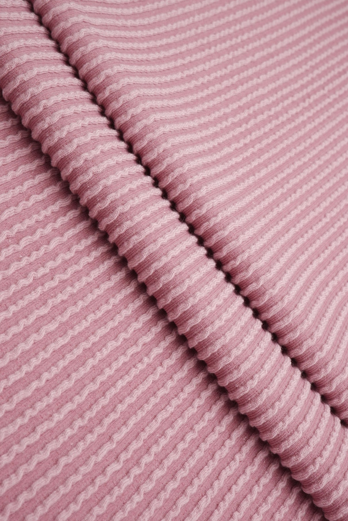 Jacquard Double Knit Rib Stretch Fabric