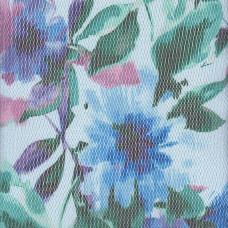 1 Yard Floral Digital Mesh Fabric, 54'' Wide Polyester Spandex Blend