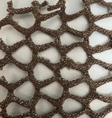 1 Yard Lurex Fishnet Mesh Fabric, 58/60? Wide Polyester Spandex Blend