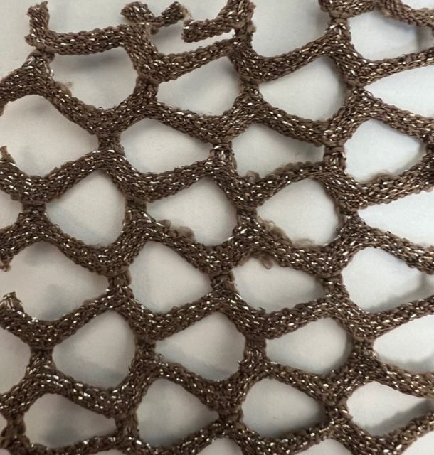 Lurex Fishnet Mesh Stretch Fabric