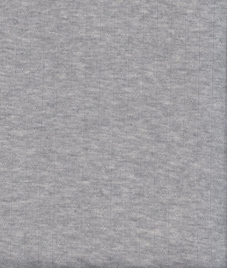 1 Yard Cotton Style Pointelle Rib Knit Jacquard Fabric Soft Rayon Poly Blend 68/70 Inch