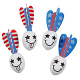 1 1/2" x 4 1/2" Mini Patriotic Red, White & Blue Foam Missiles 24 Pc.