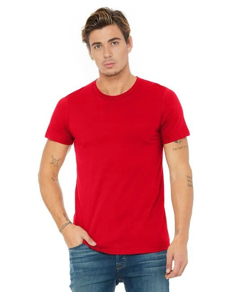 BELLA + CANVAS Short Sleeve Crewneck Jersey Tee in Red