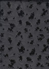 Floral Flocking Mesh Black