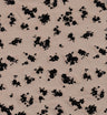 Floral Flocking Mesh Black