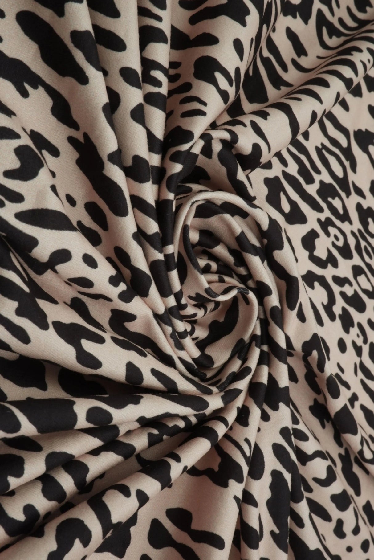 1 Yard DTY Brushed Animal/Leopard Digital Print Knit Fabric, 58/60? Wide Polyester Spandex Blend