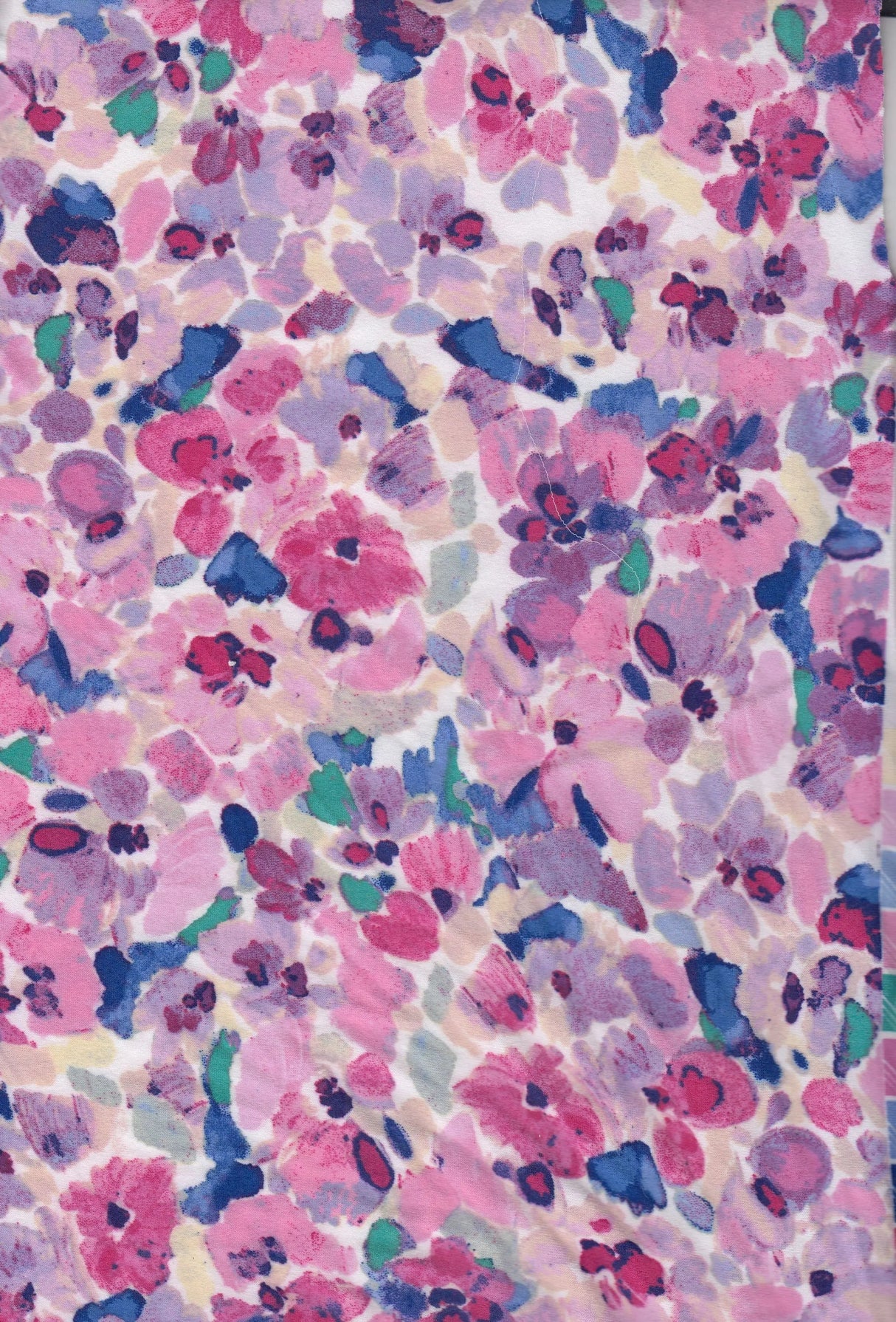 1 Yard Brushed Floral Print DTY Knit Fabric Soft Stretch Polyester Spandex 58 Inch Wide