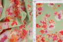 1 yarda de tela con estampado floral digital tipo piel de durazno, ancho 58/59'', mezcla de poliéster y spandex