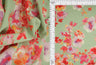 1 Yard Digital Floral Peach Skin Print Fabric, 58/59? Wide Polyester Spandex Blend
