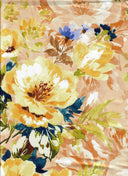 1 yarda de tela estampada floral digital cepillada DTY 170 GSM, poliéster y spandex, ancho 58/60''  