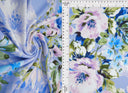 1 yarda de tela estampada floral digital cepillada DTY 170 GSM, poliéster y spandex, ancho 58/60''  