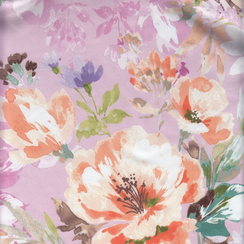 Brushed DTY Floral Knit Pink