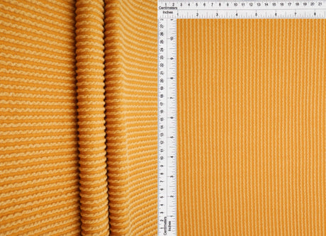 Knit Jacquard Rib Fabric 1 Yard Soft Stretch Textured Knit 52" Wide