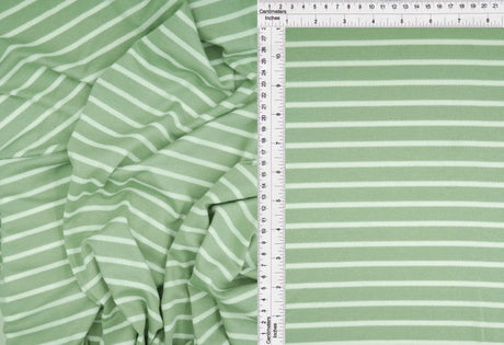 Striped Viscose Crepe Fabric 1 Yard Soft Draping Texture Lightweight 58/60" Wide