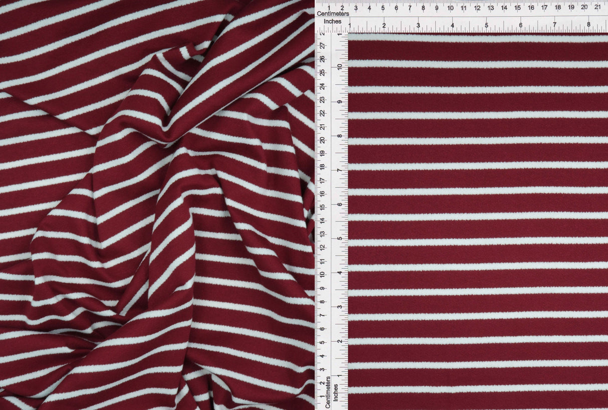 Viscose Crepe Stripe Stretch Fabric