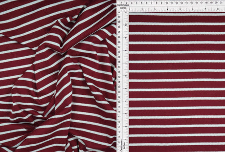 Striped Viscose Crepe Fabric 1 Yard Soft Draping Texture Lightweight 58/60" Wide