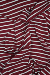 Viscose Crepe Stripe Stretch Fabric
