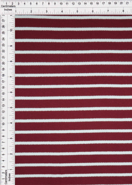 Viscose Crepe Stripe Stretch Fabric