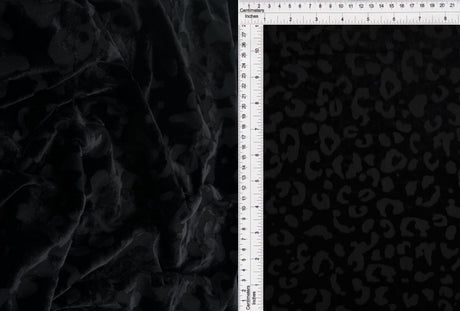Velvet Burnout Knit Animal Print Fabric