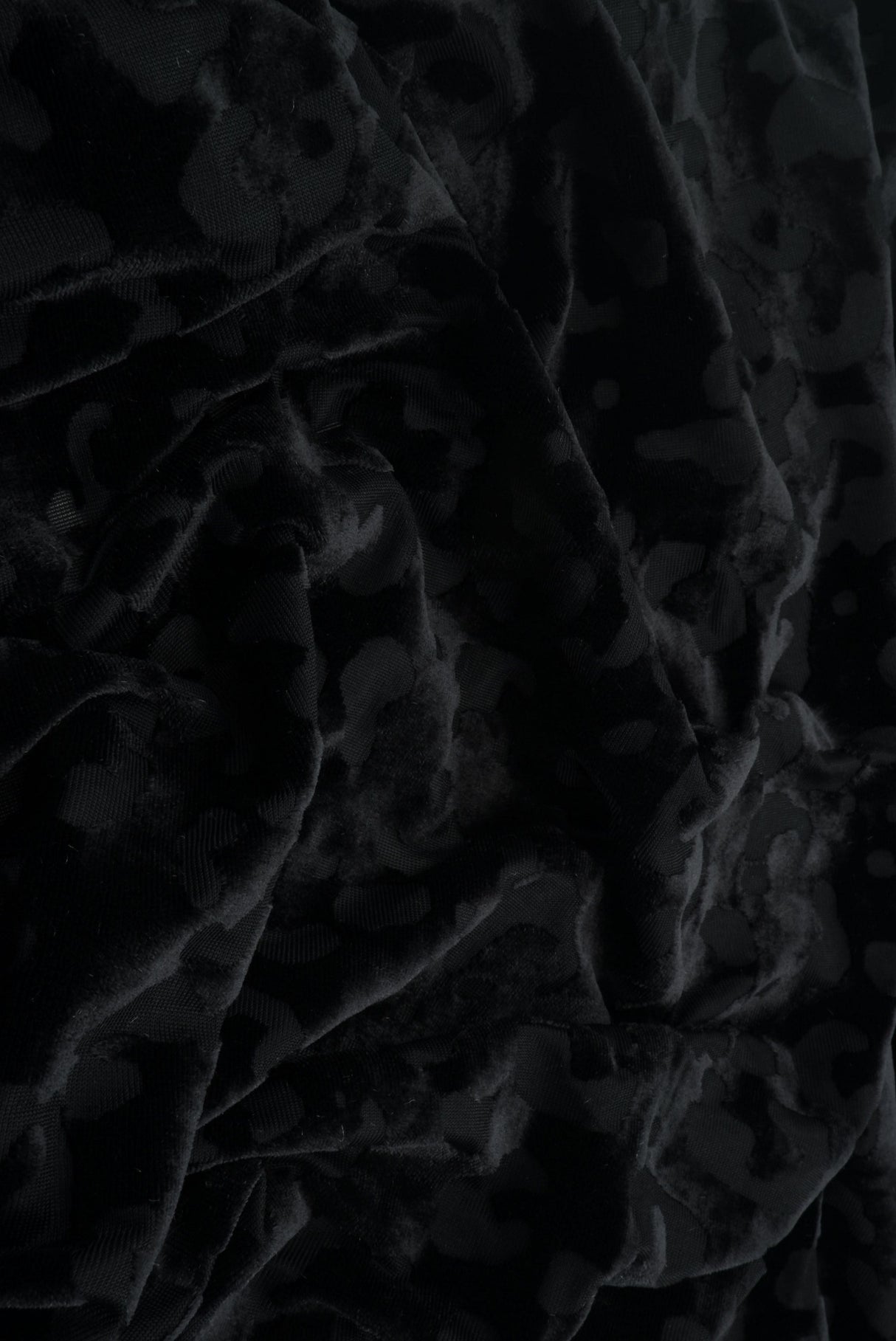 Velvet Burnout Knit Animal Print Fabric