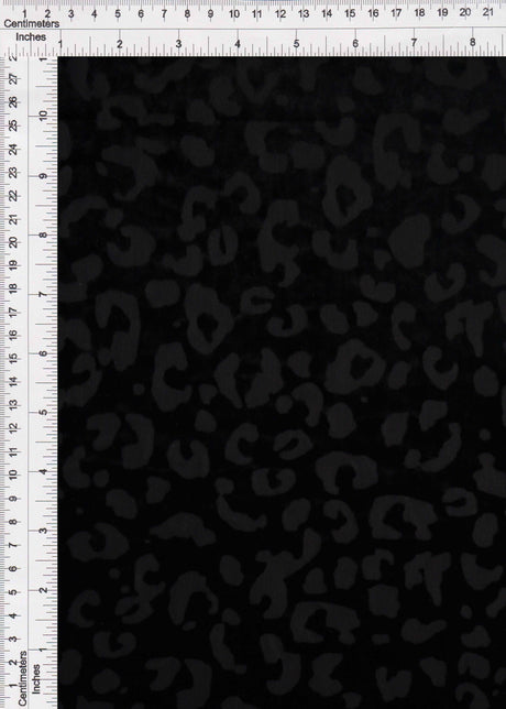 Velvet Burnout Knit Animal Print Fabric