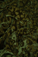 Velvet Burnout Knit Animal Print Fabric