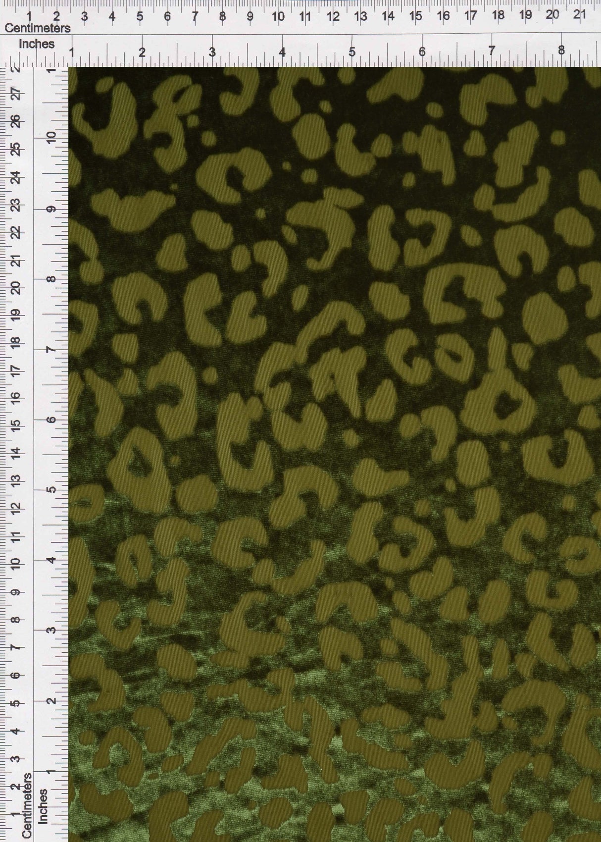 Velvet Burnout Knit Animal Print Fabric