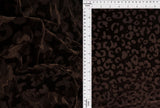 Velvet Burnout Knit Animal Print Fabric