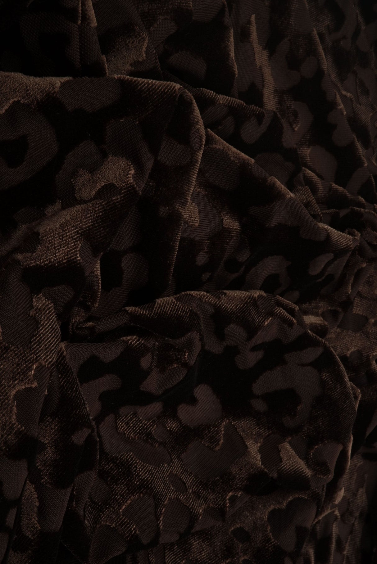 Velvet Burnout Knit Animal Print Fabric