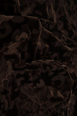 Velvet Burnout Knit Animal Print Fabric