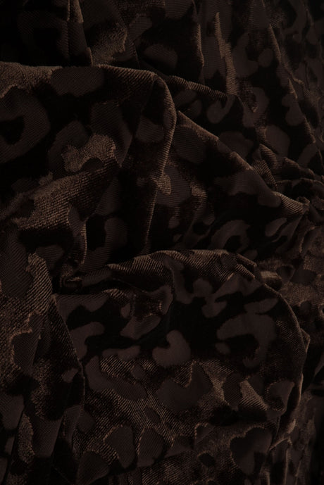Velvet Burnout Knit Animal Print Fabric