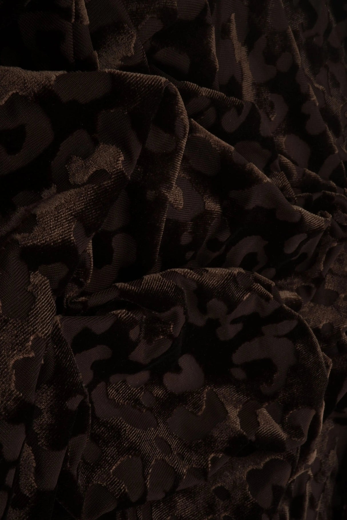 Animal Print Velvet Burnout Knit Fabric 55" Wide
