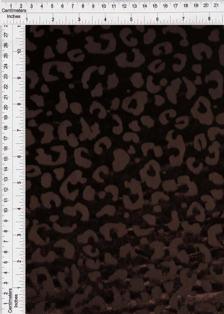 Velvet Burnout Knit Animal Print Fabric