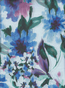 1 yarda de poliéster spandex 180 GSM DTY con estampado digital floral abstracto, tela suave, ancho 58/60"