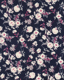 Tela tejida ligera con estampado floral CEY, poliéster, 58/59 pulgadas de ancho  
