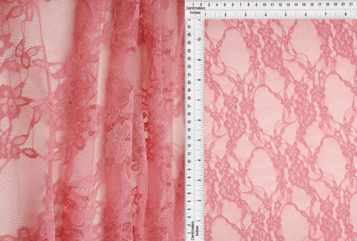 Floral Lace Nylon Spandex Fabric