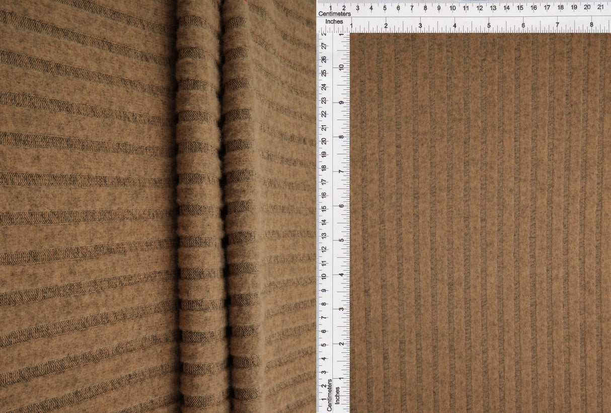 Brushed Hacci Sweater Knit Rib