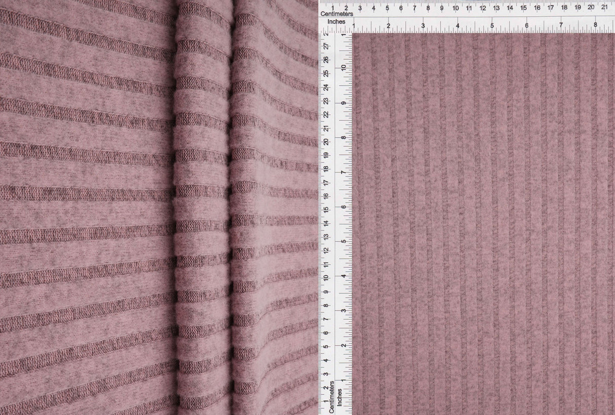 Brushed Hacci Sweater Knit Rib