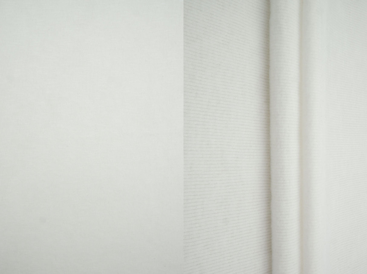 Brushed Rib Knit Jersey Solid
