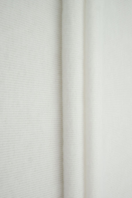 Brushed Rib Knit Jersey Solid