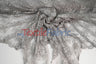 Chantilly Lace Polyester Fabric - Floral Embroidery, Sheer Mesh, 52" Width (1 Yard)