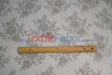 Chantilly Lace Polyester Fabric - Floral Embroidery, Sheer Mesh, 52" Width (1 Yard)