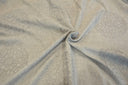 Embossed Faux Linen Embroidery Fabric - Off White And Light Silver, 58" Width (Yards)