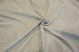 Embossed Faux Linen Embroidery Fabric - Off White And Light Silver, 58" Width (Yards)