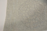 Embossed Faux Linen Embroidery Fabric - Off White And Light Silver, 58" Width (Yards)