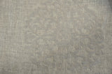 Embossed Faux Linen Embroidery Fabric - Off White And Light Silver, 58" Width (Yards)