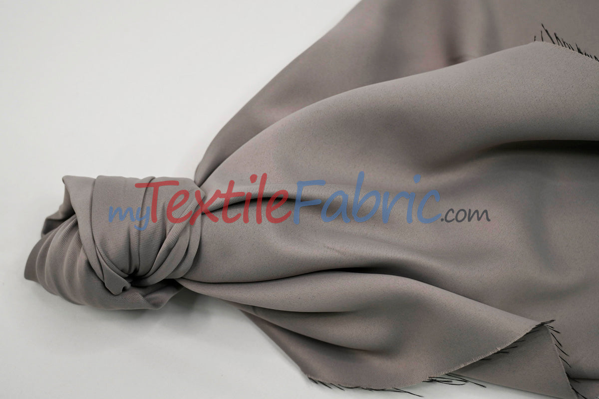 Fire Retardant Blackout Drapery Lining Polyester Fabric - Dim-Out Blackout, 58" Wide, 230 GSM, White, Champagne, Silver, Black (1 Yard)