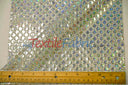 Holographic Shimmer Sequins Fabric - Lightweight Flowy Holographic Sequins, 45" Width (1 Yard)