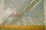 Holographic Shimmer Sequins Fabric - Lightweight Flowy Holographic Sequins, 45" Width (1 Yard)